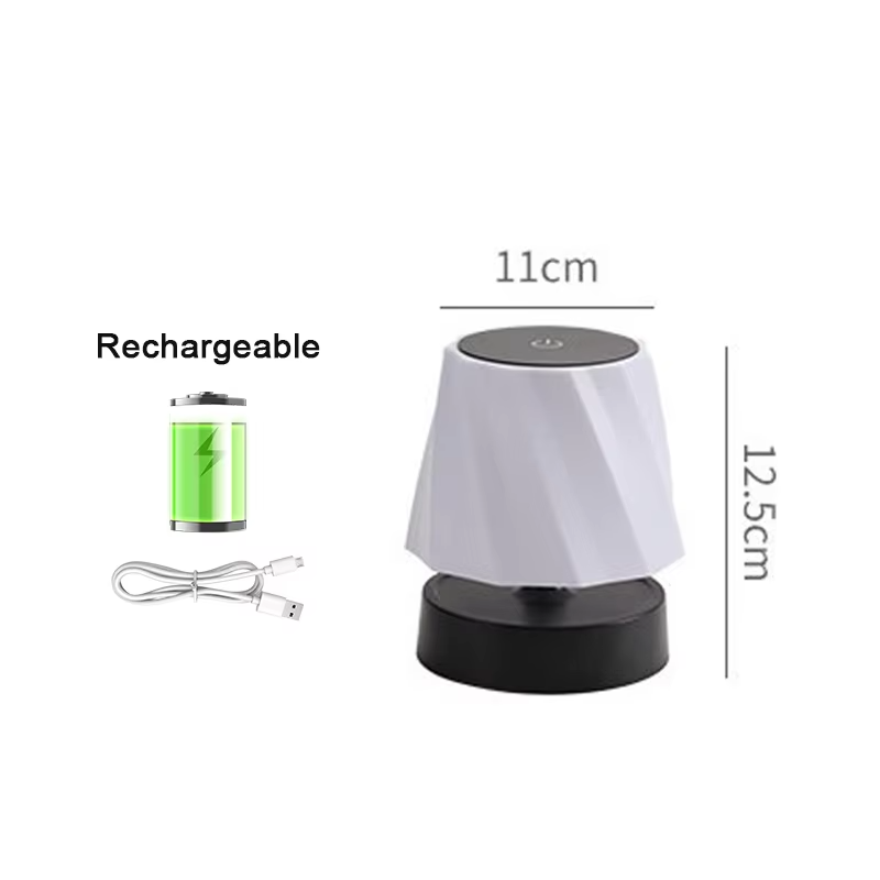 Led Table Lamp Rechargeable With Adjustable Height Portable Wireless Touch Desktop Night Light For Bedroom Desk  Reading Lamp