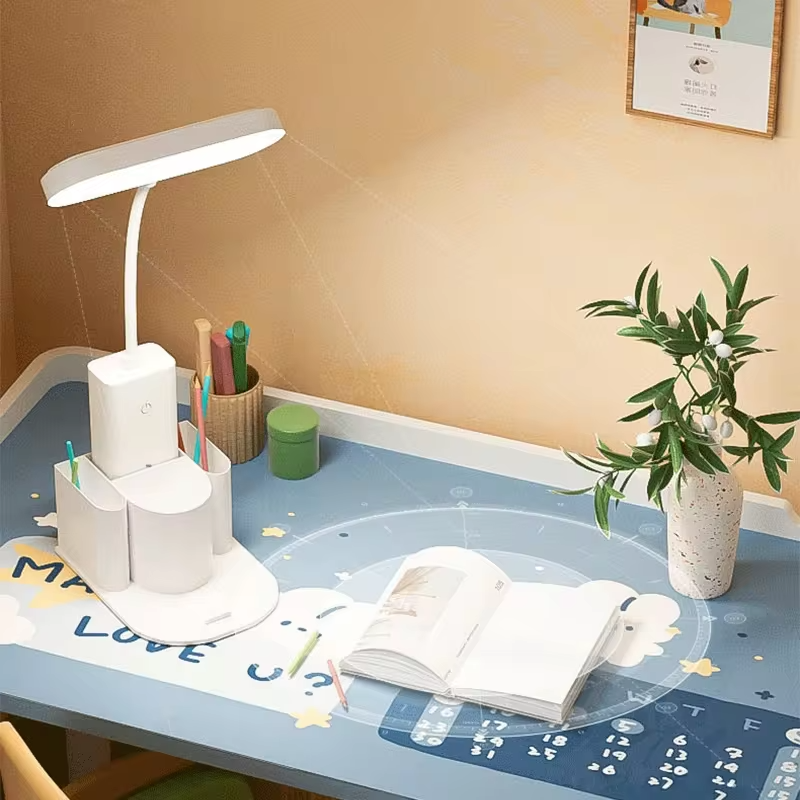 LED Desk Lamp 3 Levels Dimmable Touch Night Light USB Plug in Eye Protection Foldable Bedroom Bedside Desktop Office Table Lamps