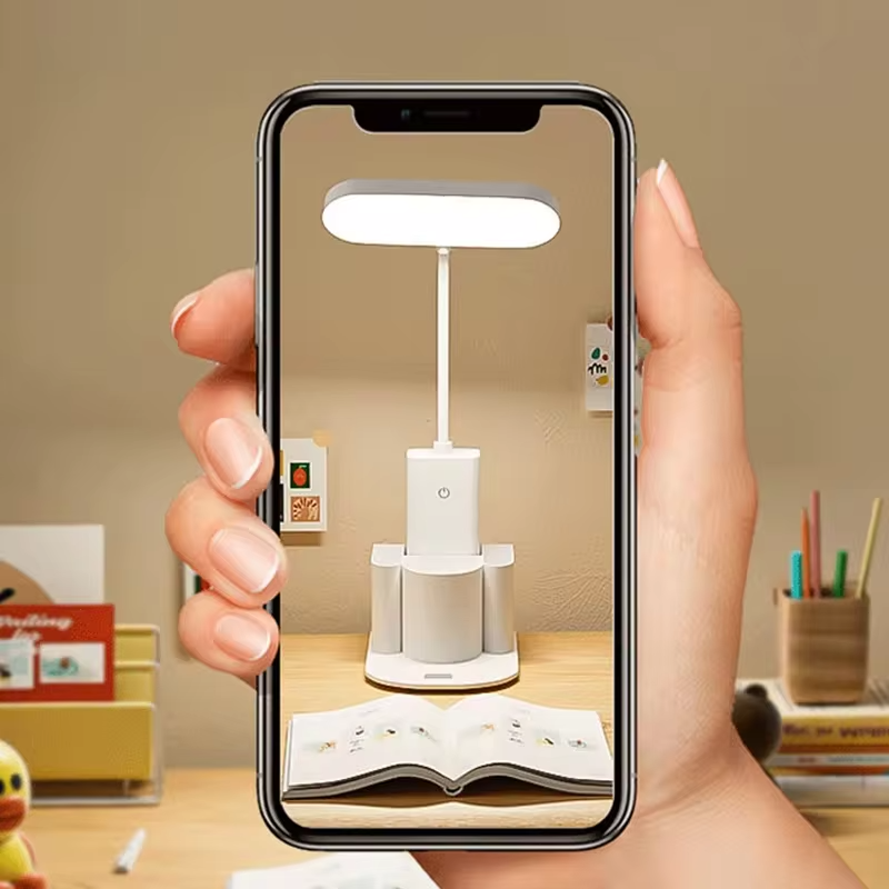 LED Desk Lamp 3 Levels Dimmable Touch Night Light USB Plug in Eye Protection Foldable Bedroom Bedside Desktop Office Table Lamps