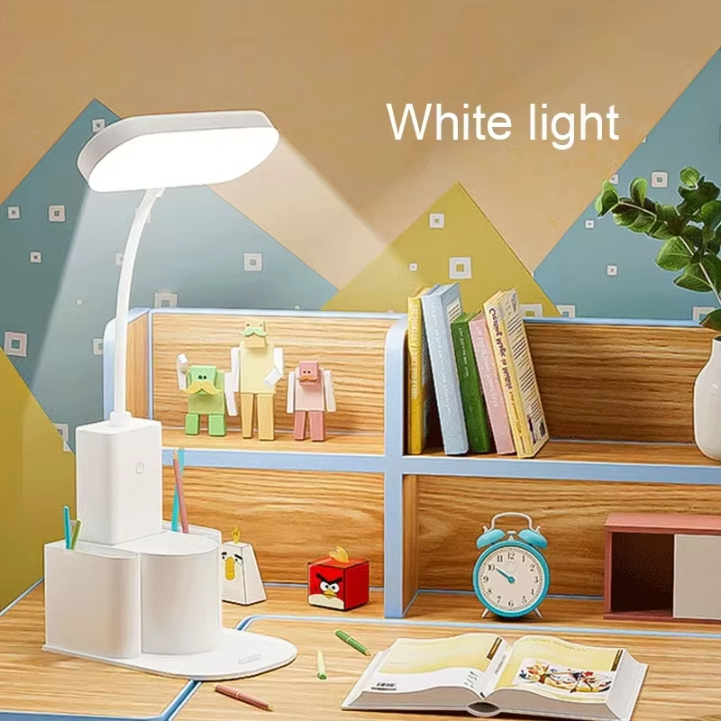 LED Desk Lamp 3 Levels Dimmable Touch Night Light USB Plug in Eye Protection Foldable Bedroom Bedside Desktop Office Table Lamps